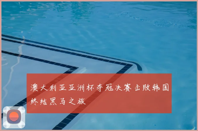 澳大利亚亚洲杯夺冠决赛击败韩国终结黑马之旅