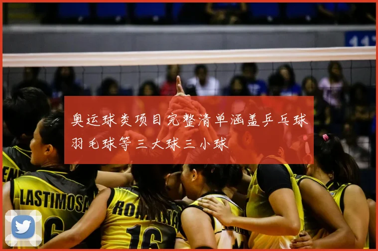 奥运球类项目完整清单涵盖乒乓球羽毛球等三大球三小球