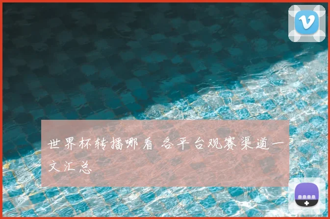 世界杯转播哪看 各平台观赛渠道一文汇总